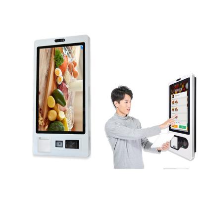 China Máquina de caixa automática para quiosque de 32 polegadas, sistema POS, máquina de pagamento automático à venda