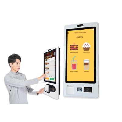 China Automated Self Cashier Machine Shops Barcode Scanner Checkout Touch Screen Payment Kiosk for sale