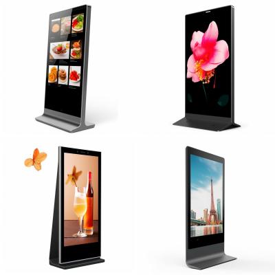 China Indoor Digital Signage Kiosk 43 Inch Wide View Free Stand LCD Advertising Player for sale