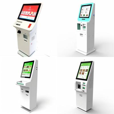 China Outdoor Self Service Parking Payment Kiosk With Voucher Printer Ticket Vending for sale
