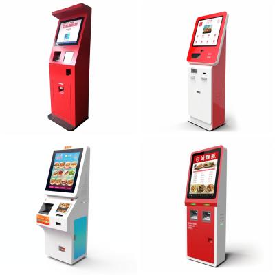 China Touch Screen Queue Ticketing Vending Machine Self Service Ticket Kiosk for sale
