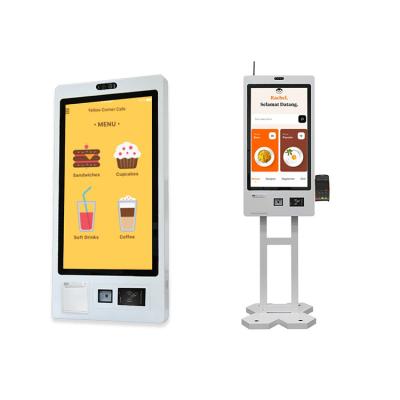 China Ethernet Connected Automatic Service Kiosk with Barcode Scanner self ordering kiosks cash card payments for sale