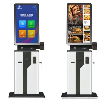 China Customizable And Sleek Self Service Food Kiosk With Thermal Printer for sale