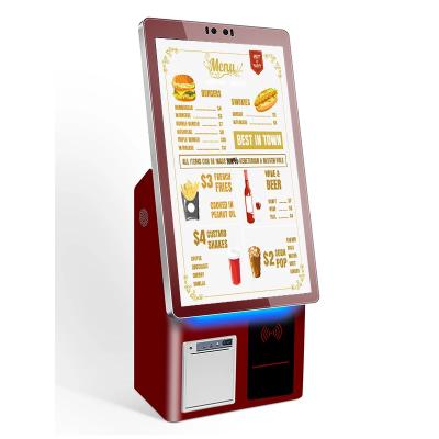 China Capacitive Touch Restaurant Self Service Kiosk with QR Code and RFID Incorporating for sale