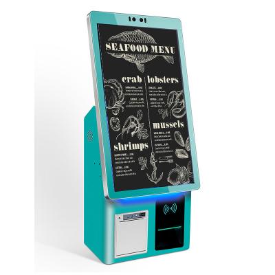Chine 21.5 pouces machine à paiement automatique numérique service de commande automatique kiosque de paiement pour restaurant à vendre