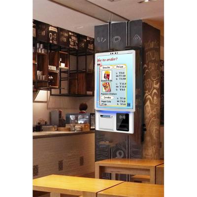 China Wall Mounted KFC Self Service Payment Kiosk Capacitive Touch 10 Point Screen Included for sale