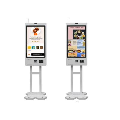China 27inch Multi-Purpose Self Service Terminal Kiosk Wall Mounted With Printer QR Reader for sale