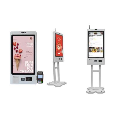 China Ticket Printing Self Service Ordering Kiosk Capacitive Touch 10 Point and RFID Reader zu verkaufen