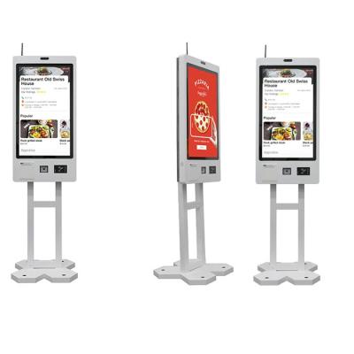 China Wall Mounted Supermarket Self Checkout Kiosk with Fast QR Scanning / Ticket Printing en venta