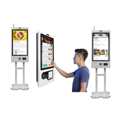 China Supermarket Self Service Checkout Kiosk Ordering Payment Kiosk Terminal for sale