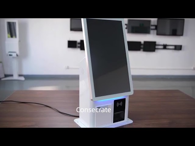 Android Self Payment Kiosk for Store Checkout Machine Window 10 with RFID Card Reader