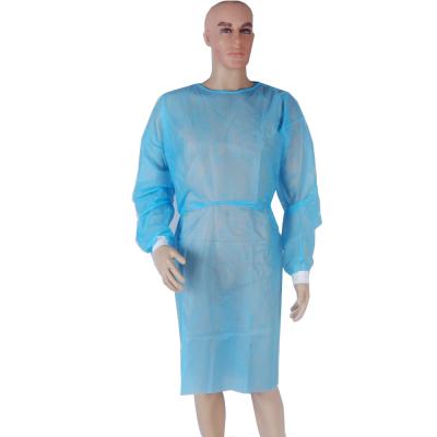 China Isolation Gown Sterilized Disposable Medical Isolation Gown Big Supplier Wuhan Barrier Gown Standard for sale