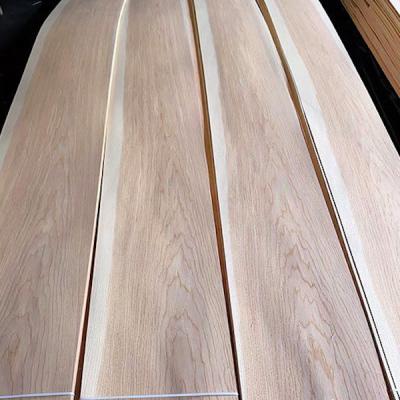China Carya Rustic Hickory Veneer 120mm Natural Wood Veneer for sale