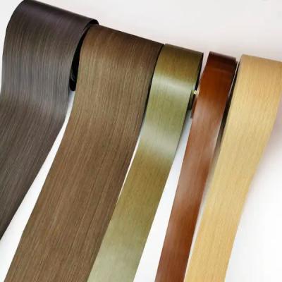 China Elastic Wood Edge Banding 0.5mm Adhesive Strip Tape Furniture Accessories for sale