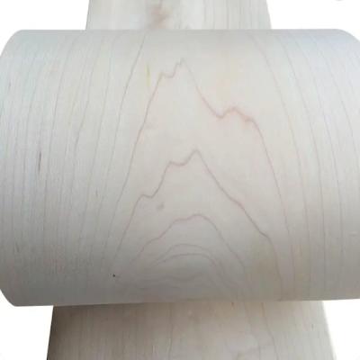 China ISO9001 Natural Solid Wood Veneer , Smooth Surface Maple Plywood Veneer for sale