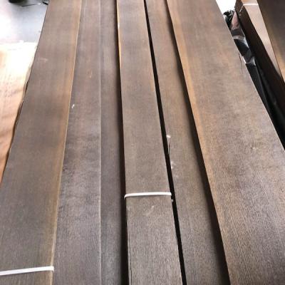 China Decorative Smoked Oak Veneer , Natural Wood Sheet 0.3mm 0.45mm 0.5mm for sale