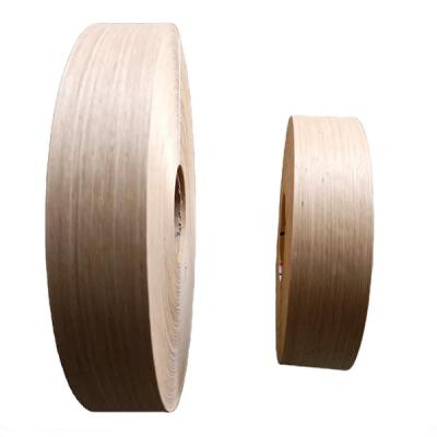 China Bandas de borde de madera de nuez natural 0,8 mm 12 mm suave con adhesivo de fusión en caliente en venta