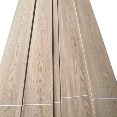 China Hardwood Paper Backed Wood Veneer Sheets 1250*2500mm Natural Red Oak Panel for sale