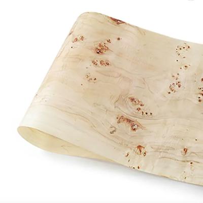 China Natural Mappa Burl Wood Veneer 0.6mm Thickness With Phenolic Glue for sale