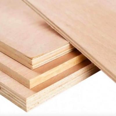 China E1 Okoume Hardwood Plywood , 4'X8' Inch Moistureproof Hardwood Face Plywood for sale