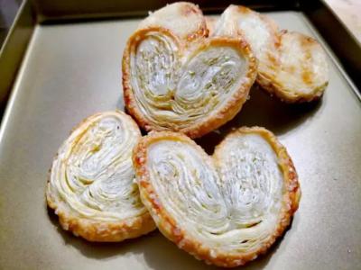 China Teabreak Caramel Flavored Puff Pastry Butterfly Cookies for sale