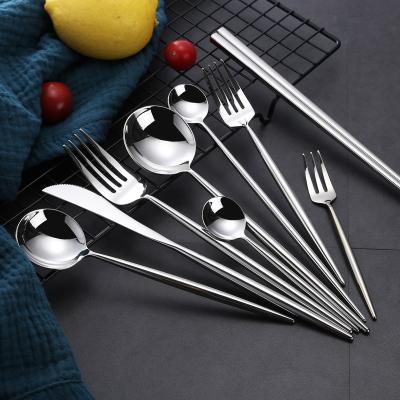 China Hotel Banquet Tableware NC099 Stainless Steel Cutlery Set Flatware Set for sale