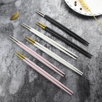 China High Quality Korea Hot Sale Resin Chopstick/Stainless Steel Chopsticks With Colors/Kitchenware for sale