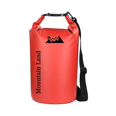 China Roll Top PVC Waterproof Dry Bag 5L / 10L / 20L / 30L / 40L For Outdoor Sports for sale