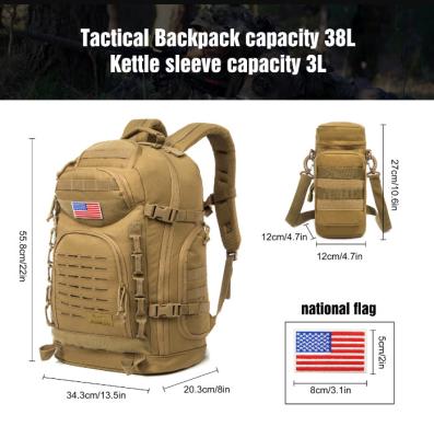 China 38L Capacity Tactical Molle Backpack Men Breathable Military Bag for sale