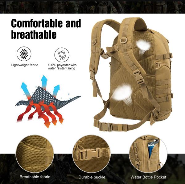 Quality 38L polyester Tactical Military Backpack Men Military Molle Backpack for sale