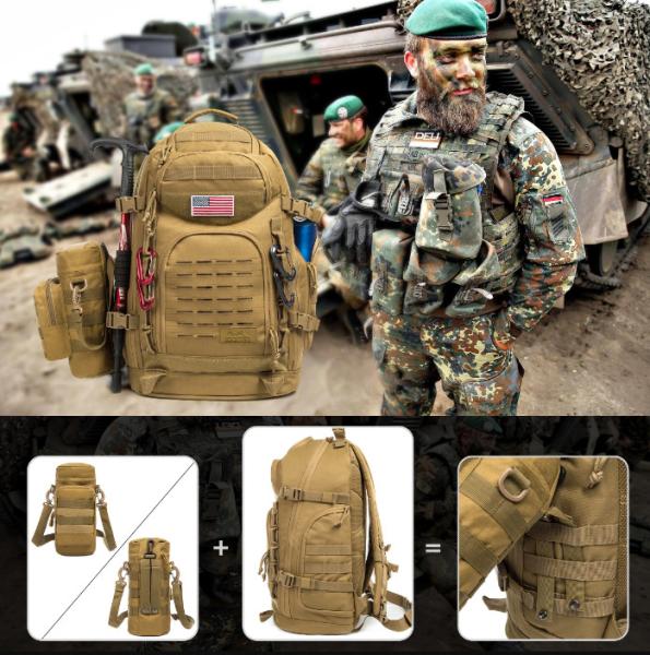 Quality 38L Tactical Military Backpack Durable Polyester Men Military Bag for sale