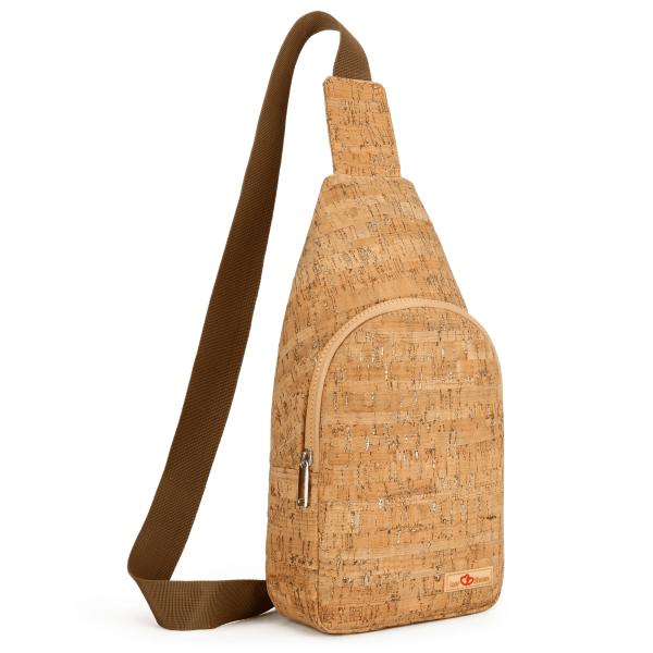 Quality Unisex Cork Crossbody Shoulder Bag Waterproof Eco Friendly for sale