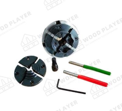 China One Way 4'' 4 Jaw Self Centering Chuck 28kN Woodworking Machine Parts for sale