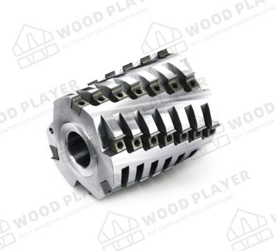 China 40Cr Alloy Steel Heavy Cutting Spiral Head Helical Cutter Head For Thickness Planer for sale