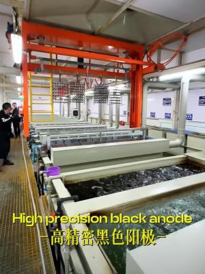 China Precise Control Black Automated Anodizing Line 0.3Mpa Aluminum Alloy Modular Anodizing Line for sale