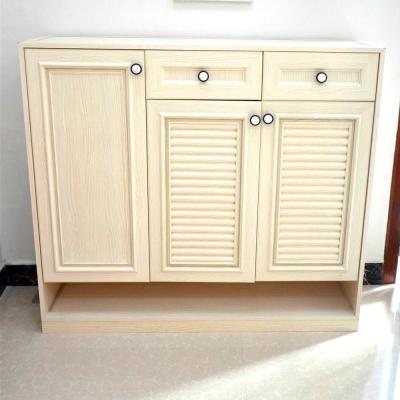 China Home Aluminum Storage Cabinet Sustainable Solid Wood Shoe Cabinet for sale
