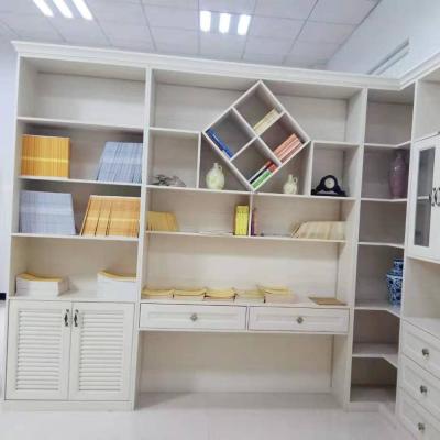 China White Aluminium Fabrication Bookshelf Modern Bookshelf  With glass for sale