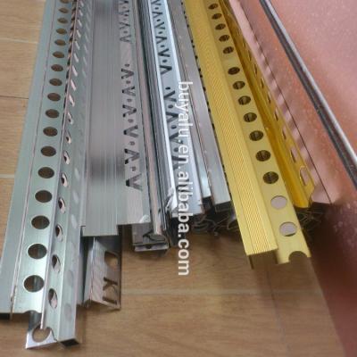 China Flooring  Edge Tile Trim Anodized Multi Color Aluminium Tile Spacers for sale