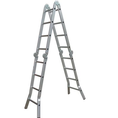 China Escalera de paso de aluminio estándar 150kg Max Loading Aluminum Folding Ladder en venta