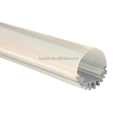 China Extrusion Shape Aluminum LED Profile In Half Circle For Daylight Lamp for sale