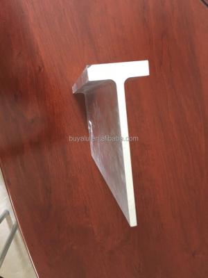 China T Bar Section Aluminum Extrusion Profiles For Aluminum Trailer And Car And Bus Transportation Construction for sale