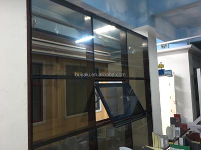 China Hidden Concealed Frame Aluminum Room Door With Tempered Clear Glass for sale
