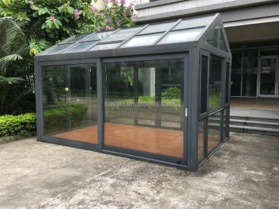China Small Size Sun Sunlight Room Aluminum Alloy Frame For Garden for sale