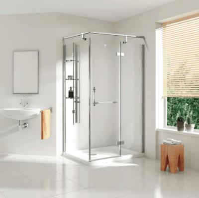 中国 900x900mmの浴室のシャワー・カーテンの正方形のガラス浴室のエンクロージャ 販売のため