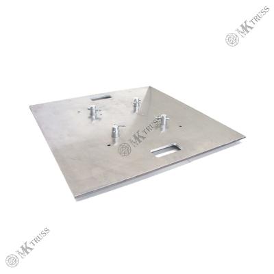China Aluminum Alloy Truss System Base Plate for Square Ground Support Structure Solution for sale