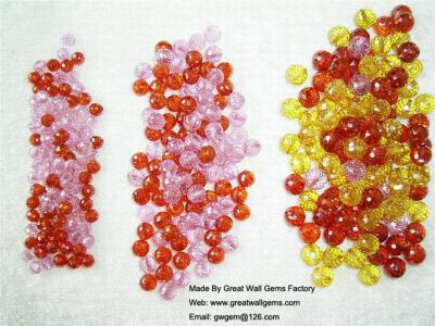 China 4mm to 10mm cubic zirconia (CZ) faceted beads, with a hole end to end for sale