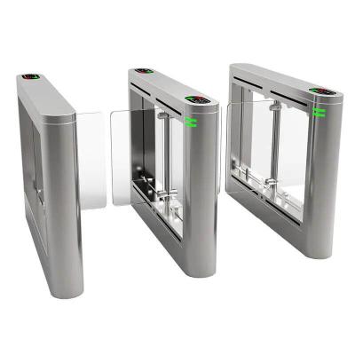 China RS485 TCP Face Recognition Swing Barrier Turnstile AC 220V for sale