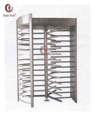 China SUS 304 Silver Full Height Security Gate Turnstile Barrier Gate for sale