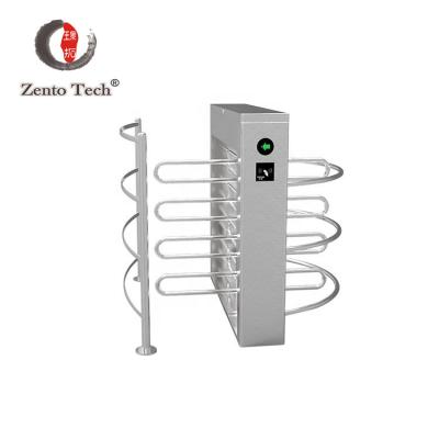 China 304 Stainless Steel Half Height Turnstile Accescs Control System 90-120 Degree for sale