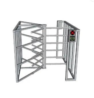 China Double Door Half Height Turnstile Gate Access Control For School / Supermarket for sale